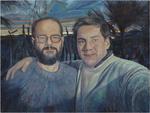 Keith Mayerson; Husbands (Andrew and I), 2012; oil on linen; 36 x 48 in.